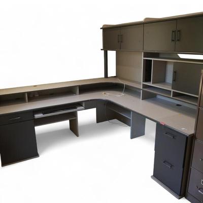Sale Photo Thumbnail #119: Corner Workstation Desk w/ Storage