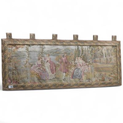 Sale Photo Thumbnail #23: Belgian Aubusson-Style French Scene Tapestry