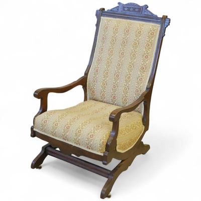 Sale Photo Thumbnail #107: Victorian Walnut Platform Rocker Chair