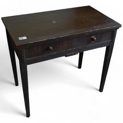 Sale Photo Thumbnail #64: Handmade Writing Desk w/ Carved Details