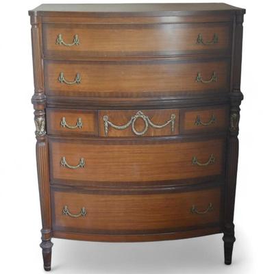Sale Photo Thumbnail #29: Federal Style Mahogany Chest of Drawers by Lengco
