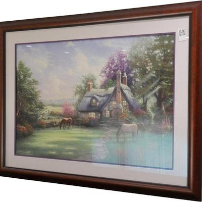 Sale Photo Thumbnail #76: Thomas Kinkade 'A Perfect Summer Day' Limited Edition Canvas