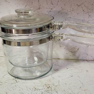 Glass Pyrex Double Broiler