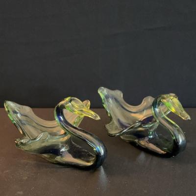 Sooner Glass Swans