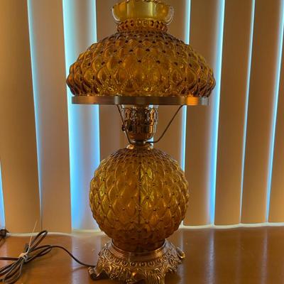 Yellow Glass Lamp