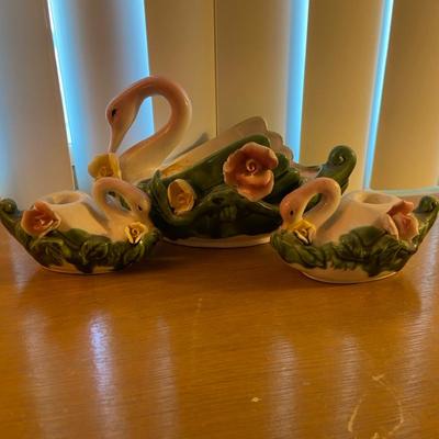 Ceramic Swan set