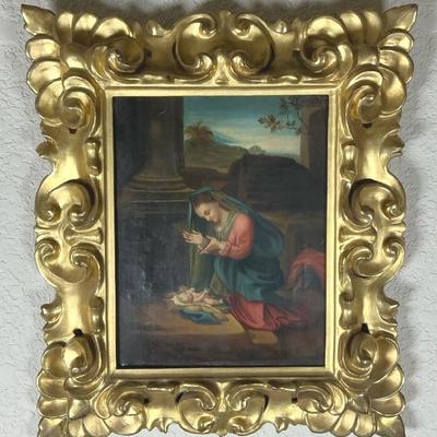 Vintage “Adoration Of The Christ Child” 