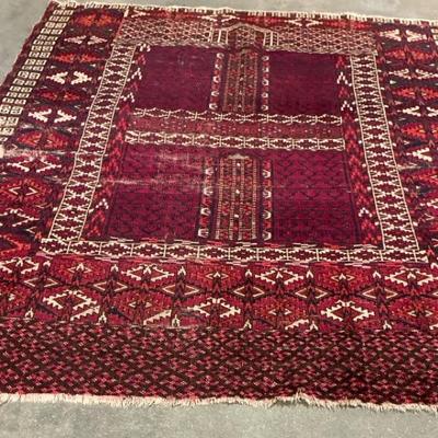 Vintage Afghan Tribal Rug Hand Woven, Wool