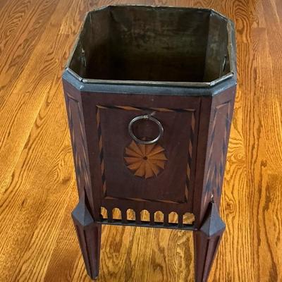 Antique Dark Wood Plant Stand
