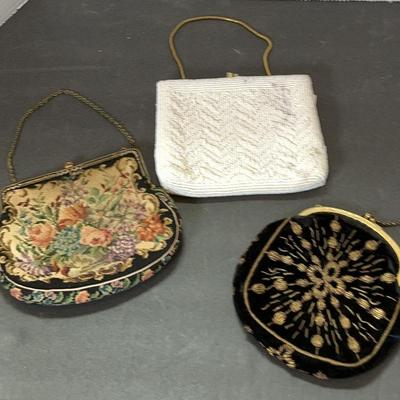 3 Small Vintage Clutch Bags