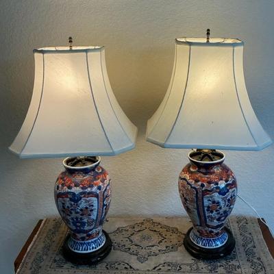 2 Asian Inspired Table Lamps