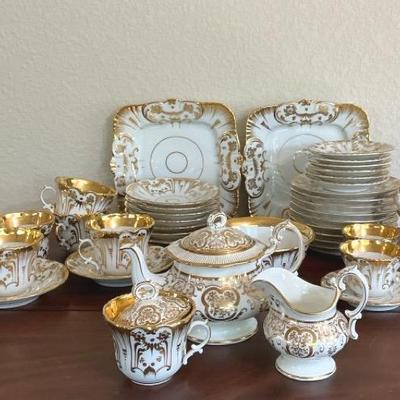 Old Paris Porcelain Tea Service Circa 1850