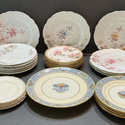 Vintage Fine Porcelain Dessert Plates And Cake Plates