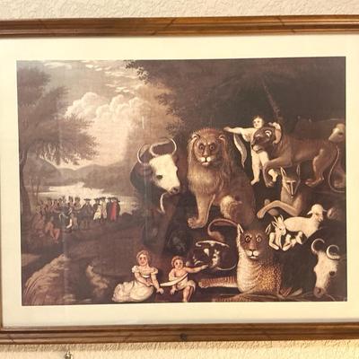 The Peaceable Kingdom Print By Edward Hicks 