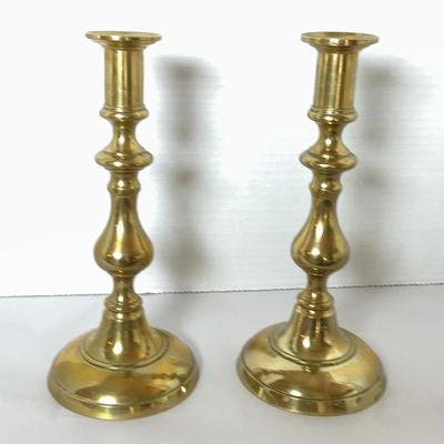 American Brass Candlesticks Circa 1830