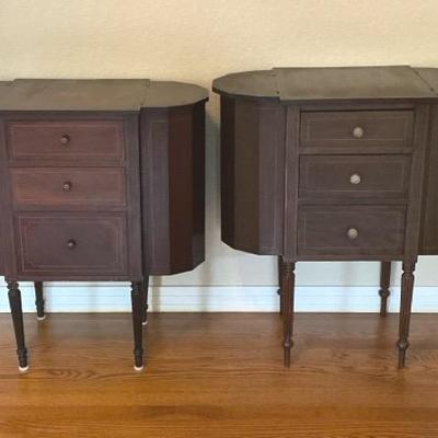 2 Antique 3 Drawer Martha Washington Sewing Cabinets