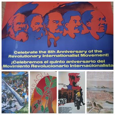 (5) Latin American Art Posters D: Nicaragua, El Salvador & Chile