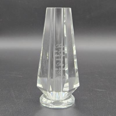 Single Rose Crystal Vase