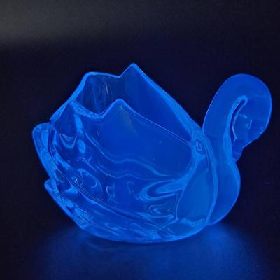 Swan Glass Votive Candle Holder