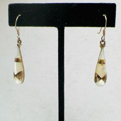 Sterling Silver Mother of Pearl Earrings