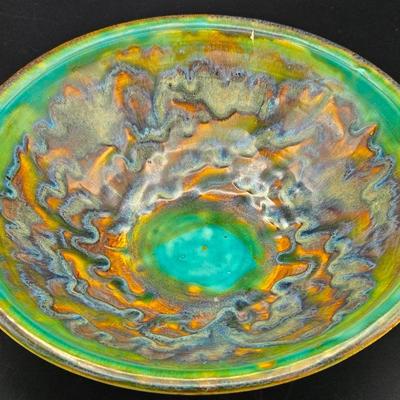 Ceramic Aqua Marble Bowl
