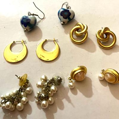 FIVE (5) Pair of Fabulous Pierced Earrings
