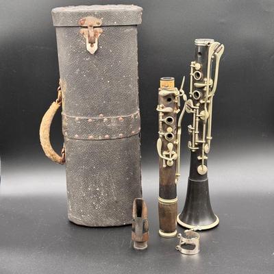 Vintage Clarinet With Case  