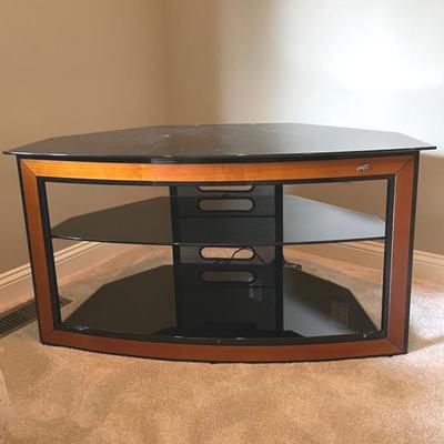 Glass And Wood TV Stand