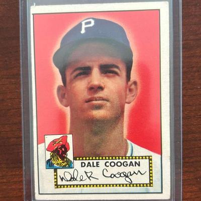 1952 Topps Baseball Card.  Dale Coogan - Pittsburgh Pirates. #87 Red Back