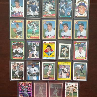 Roger Clemens Vintage Card Lot.  1985 Topps Rookie, Cody Clemens Rookie and Many More