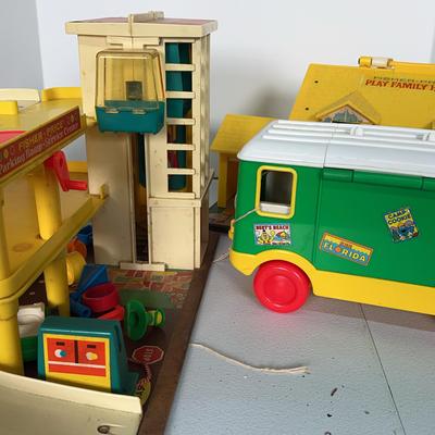 Vintage Fisher Price And Sesame Street Play Sets 