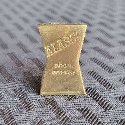 Brass Pencil Sharpener by Alasco of Germany (K)