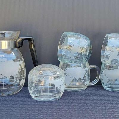 1970s Nestle Nescafe Globe Coffee Set (BR2)