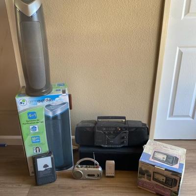 Miscellaneous Electronics Bundle Electronics and Air Purifiers Lot – Fans, Stereos, and Radios