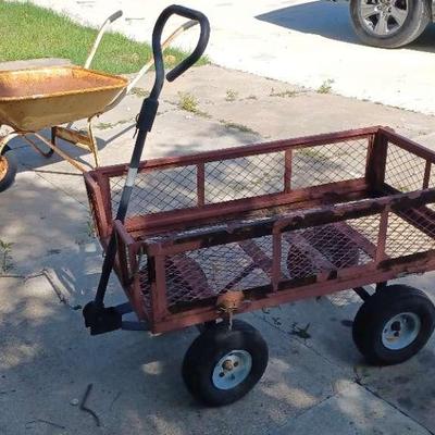 Yard Tools – Heavy Duty Garden Wagon & Wheelbarrow
