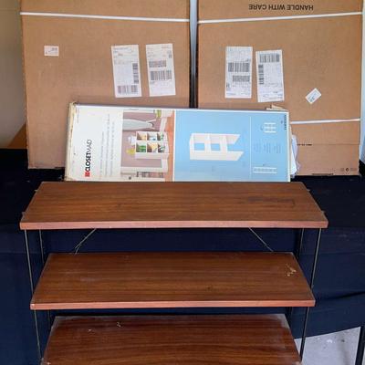 IKEA Dresser, ClosetMaid Organizer & Metal Frame Shelf