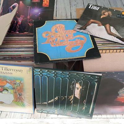 Box Lot of Vintage LP Records – Various Artists & Genres