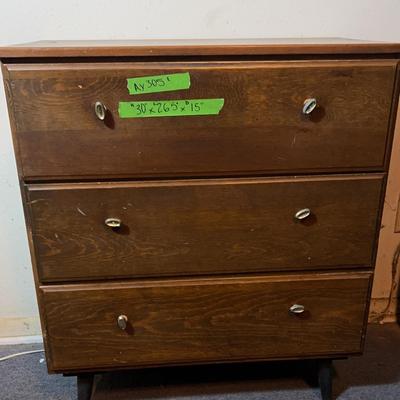 AY305E MCM Three Drawer Dresser