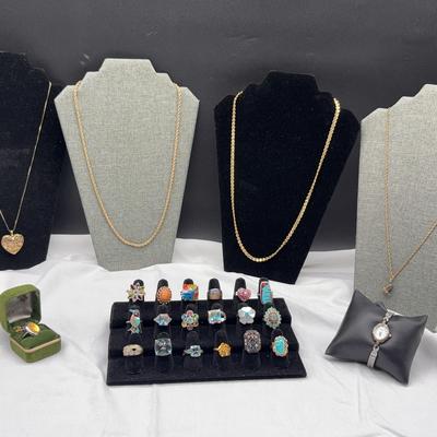 AY325E Casual Necklaces And Rings 
