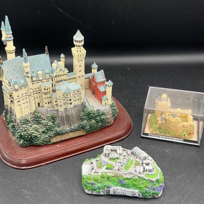 AY165E 19th Century Neuschwanstein Castle 5.5in W X 4in H