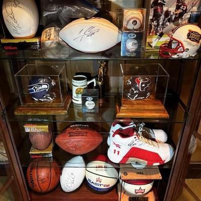 Large Sports Memorabilia Collection