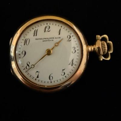Patek Philippe Pocket Watch in Solid 18kt gold. 