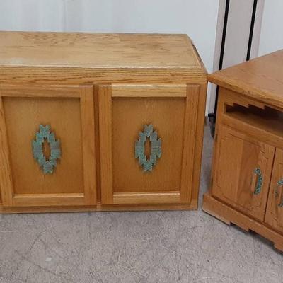 Two Southwestern Style Wooden Units #1