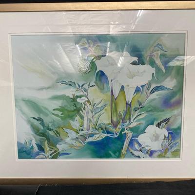 Jean Beck ‘Jimson Weed’ Framed Print 1/50