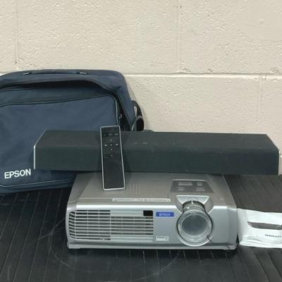 Epson LCD Projector And Vizio Sound Bar