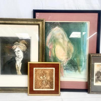 Four Signed Art Prints 