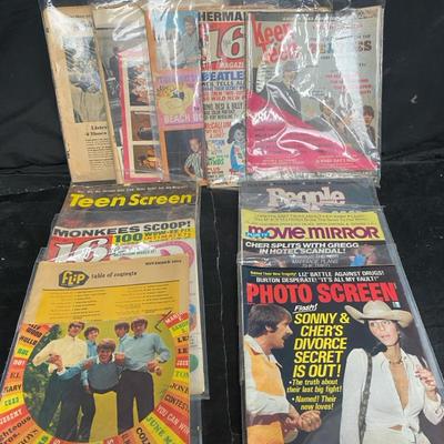 1960s-1970s Teen & Hollywood Gossip Magazines & More
