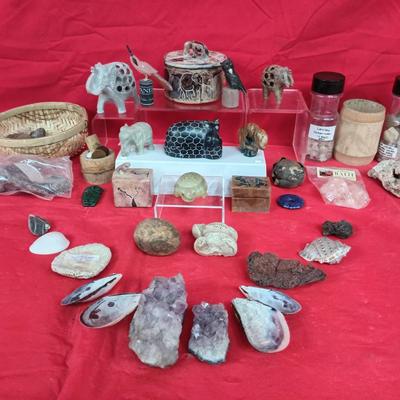 Stone Fetishes, Minerals, Geodes & More