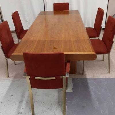 Danish-Style Table w/Six Chairs 