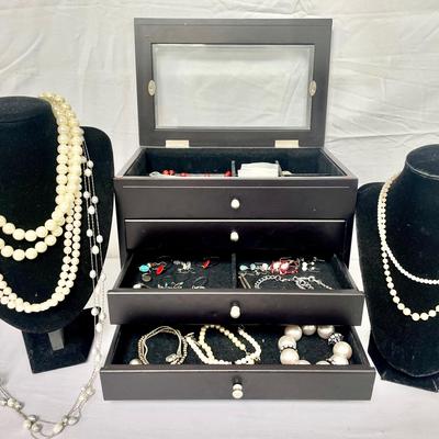 Pearl Necklaces, Jewelry Box & More